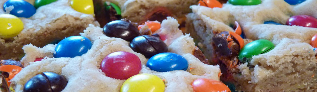 M&M Cookie Bars