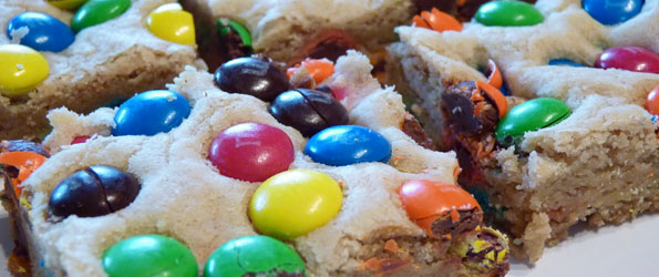 M&M Cookie Bars