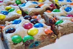 M&M Cookie Bars